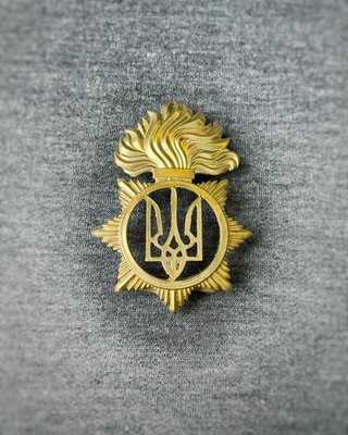 Кокарда Національної Гвардії України метал НГУ/Полум'я 1710248742 фото