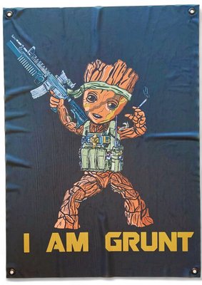 Банер "I am Grunt" 900х600 мм 2183921635 фото