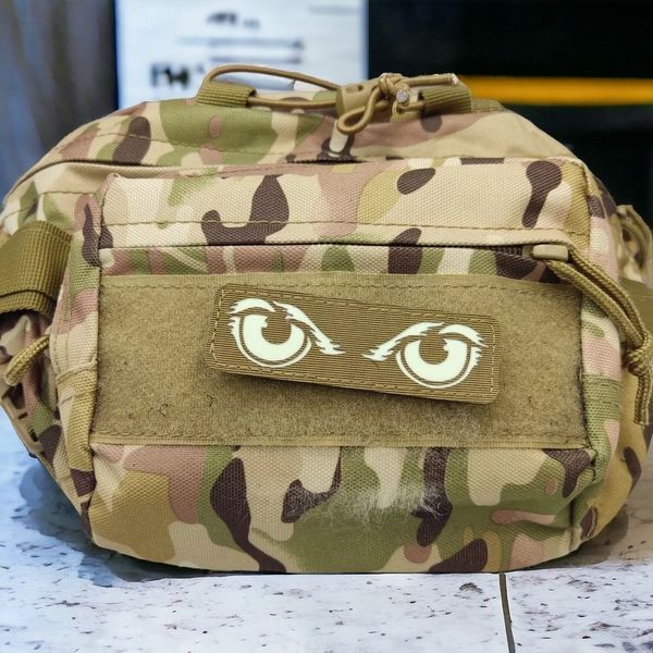 Патч / шеврон Суворі котячі очі Laser Cut койот 2199038121 фото
