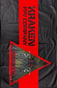 Прапор KRAKEN FPV Company 600х900 мм 2573797481 фото