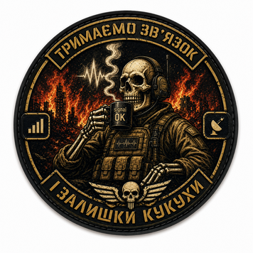 Патч / шеврон Тримаємо зв'язок і залишки кукухи 3085321674 фото