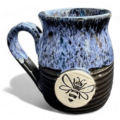 Чашка синя ручної роботи Бджілка 2141066250 фото