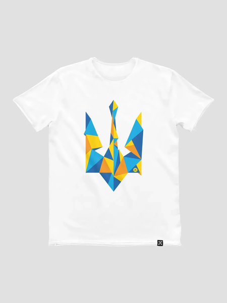 Футболка чоловіча "Ukraine Geometric" з гербом тризубом UG-TM фото