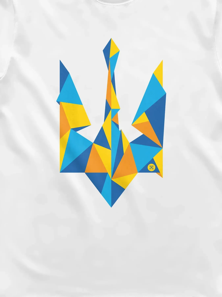 Футболка чоловіча "Ukraine Geometric" з гербом тризубом UG-TM фото