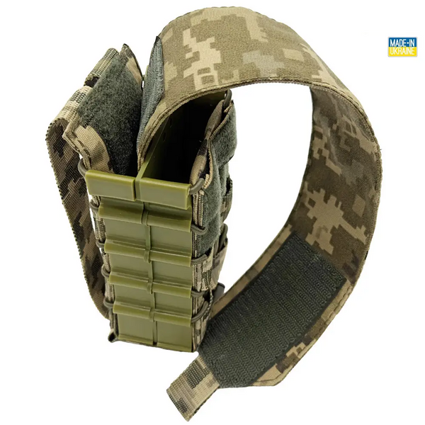 Підсумок під 2 магазини з пластиковим корпусом і клапаном IRR Cordura 500 D Піксель ММ-14 2080370409 фото