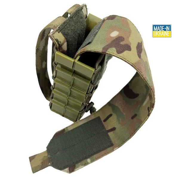 Підсумок під 2 магазини з пластиковим корпусом і клапаном IRR Cordura 500 D Мультикам 2080370410 фото