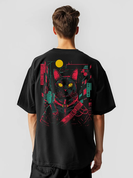 Футболка мужская оверсайз &laquo;Cyber Cat&raquo; CC-TMO_2 фото
