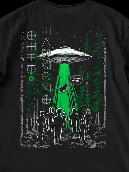 Футболка мужская оверсайз &laquo;UFO X Cappy (Капибара)&raquo; CAPU-TMO фото