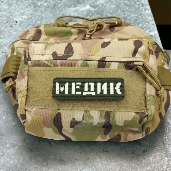 Патч / шеврон що світиться Медик Laser Cut хакі 2224791842 фото