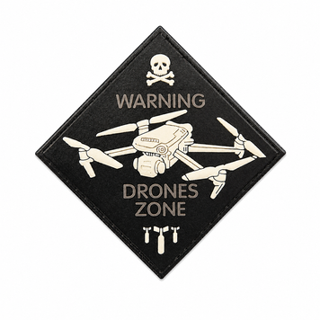 Патч / шеврон Warning Drones Zone 3121686984 фото