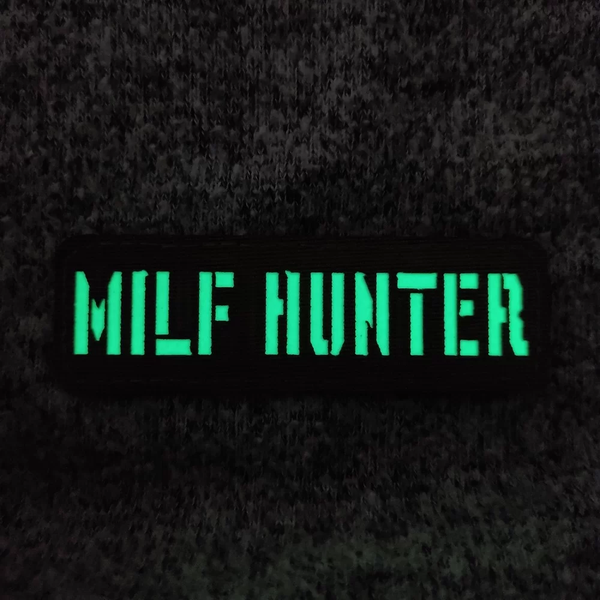 Патч / шеврон що світиться Milf Hunter Laser Cut чорний 2224827601 фото