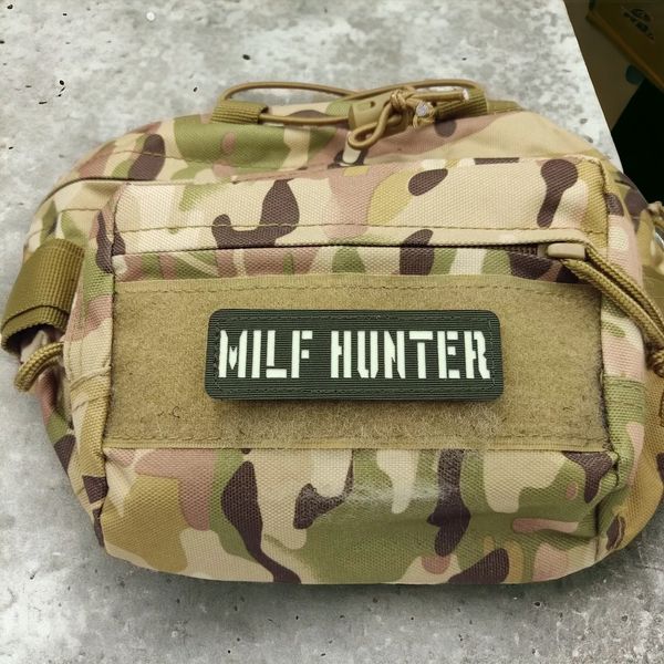 Патч / шеврон що світиться Milf Hunter Laser Cut хакі 2224828617 фото