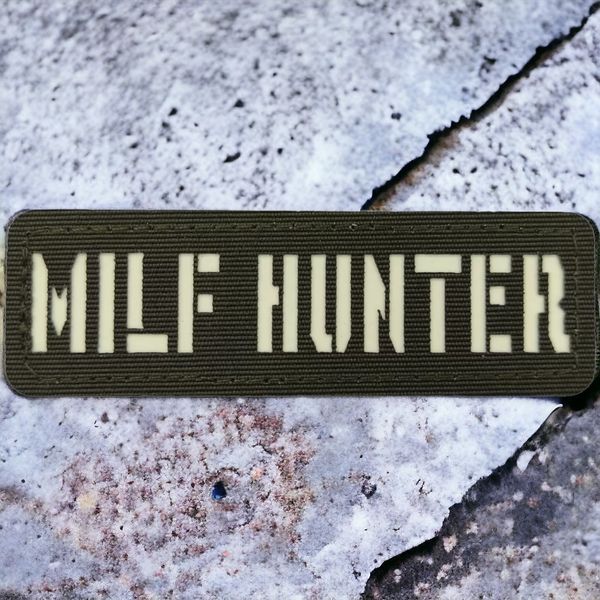 Патч / шеврон що світиться Milf Hunter Laser Cut хакі 2224828617 фото