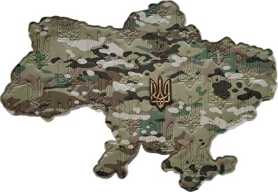 Велкро панель для шевронов Карта Украины мультикам 2153775314 фото