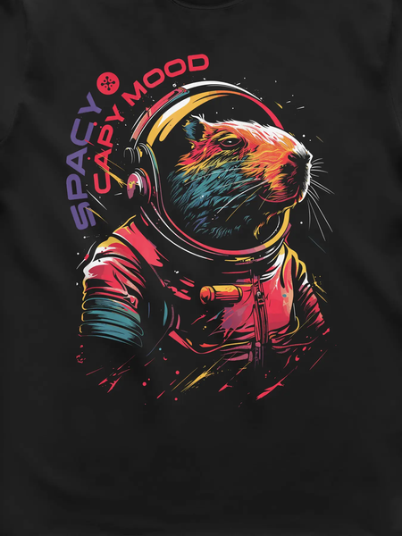 Футболка мужская &laquo;Spacy Capy Mood (Капибара)&raquo; CAPSP-TM_13 фото