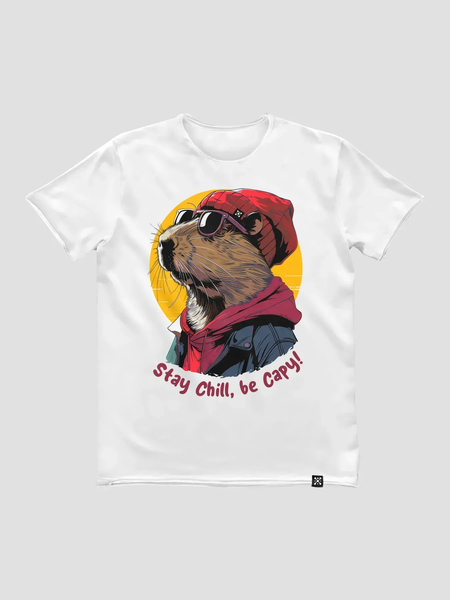 Футболка мужская &laquo;Stay Chill, be Capy (Капибара)&raquo; CAPC-TM фото