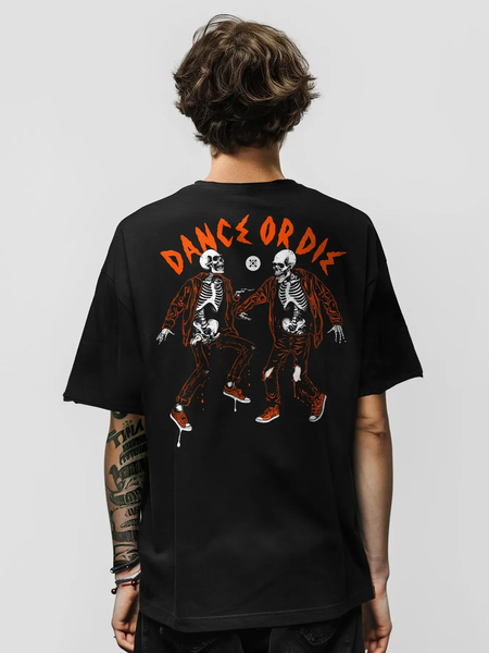 Футболка мужская оверсайз «Dance or Die» DOD-TMO - фото Футболка мужская оверсайз «Dance or Die» DOD-TMO фото