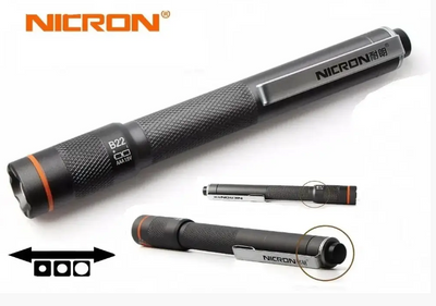 Тактический мини фонарик-ручка с зумом NICRON B22W (120LM) 1218 фото