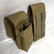 Подсумок для магазинов АК-2 Койот Oxford 1200D двойной Molle закрытый 2080370187 фото 2