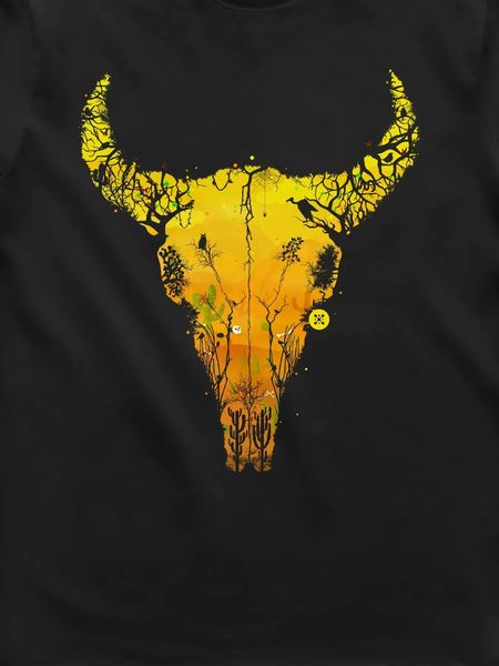 Футболка мужская "Desert Cow Skull" DCS-TM - фото Футболка мужская "Desert Cow Skull" DCS-TM фото