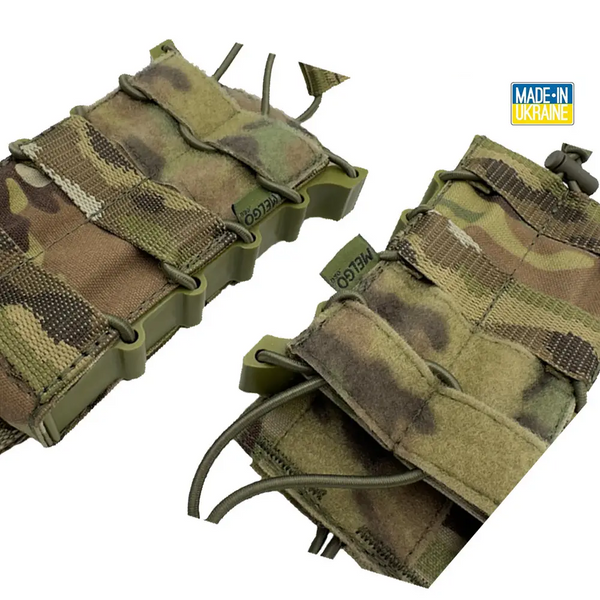 Подсумок корпусний під один магазин з фіксатором IRR Cordura 500 D Мультикам 2080370376 фото