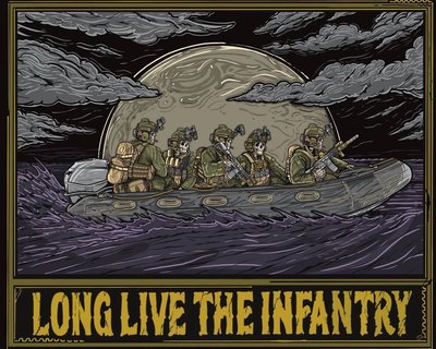Баннер "Long Love The Infantry" 600х900 мм 2252715250 фото