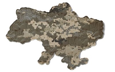 Велкро панель для шевронов Карта Украины пиксель 2153776682 фото