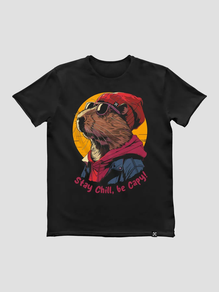 Футболка мужская &laquo;Stay Chill, be Capy (Капибара)&raquo; CAPC-TM_20 фото