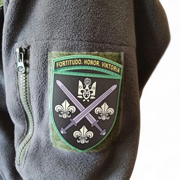 Патч / шеврон ВСУ 155 ОМБр Fortitudo Honor Viktoria 2025 олива 2773591226 фото