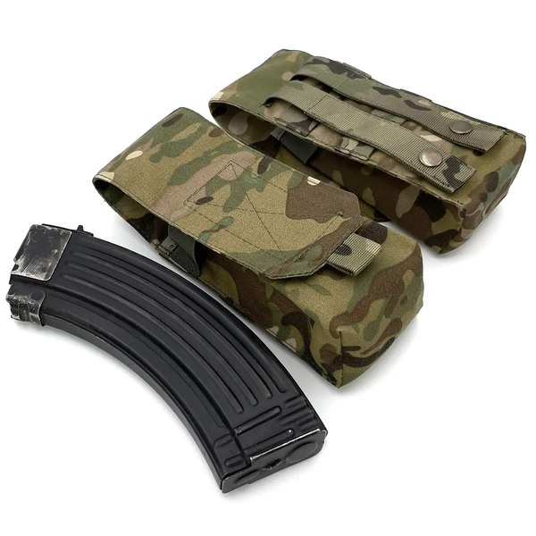 Подсумок на два магазина Мультикам (multicam) Cordura 500D Molle закрытый 2080370321 фото