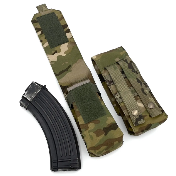 Подсумок на два магазина Мультикам (multicam) Cordura 500D Molle закрытый 2080370321 фото