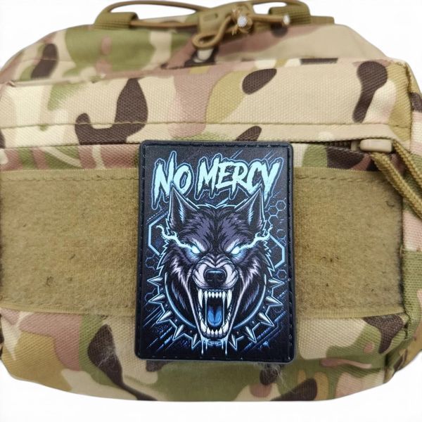 Патч / шеврон No mercy Wolf 3055393287 фото