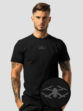 Футболка чоловіча "Drone Skull" DRS-TM-B-2XL фото