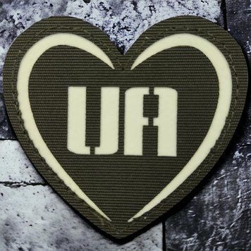 Патч / шеврон Люблю Украину UA Laser Cut хаки 2224667482 фото